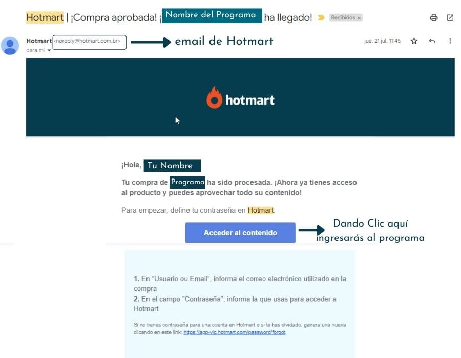 Compra y Acceso a Hotmart IMG