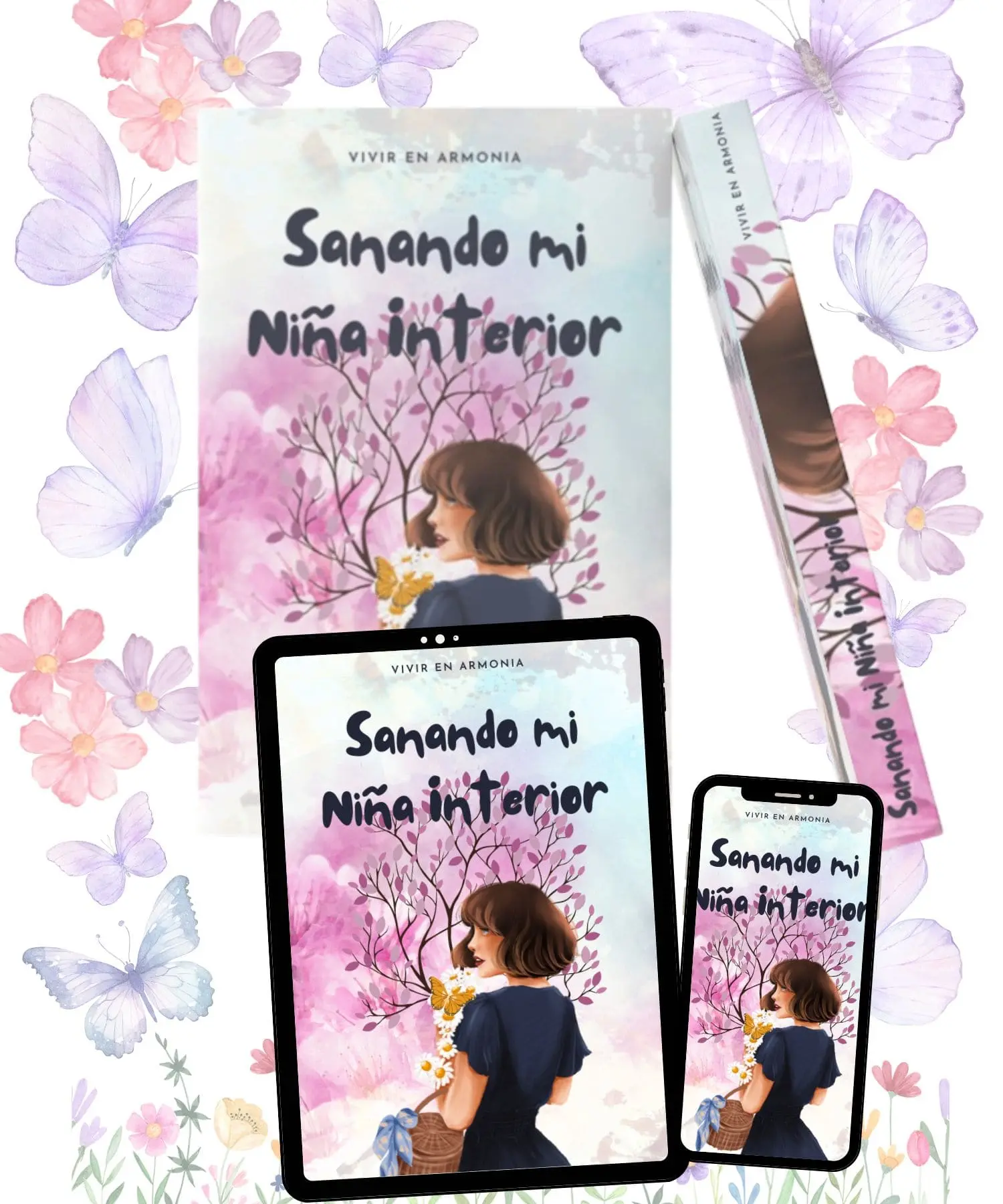 Mockuo-ebook-Sanando-mi-niña-Interior (1) Mujer mirando una foto de su infancia – conexión con la niña interior y sanación emocional